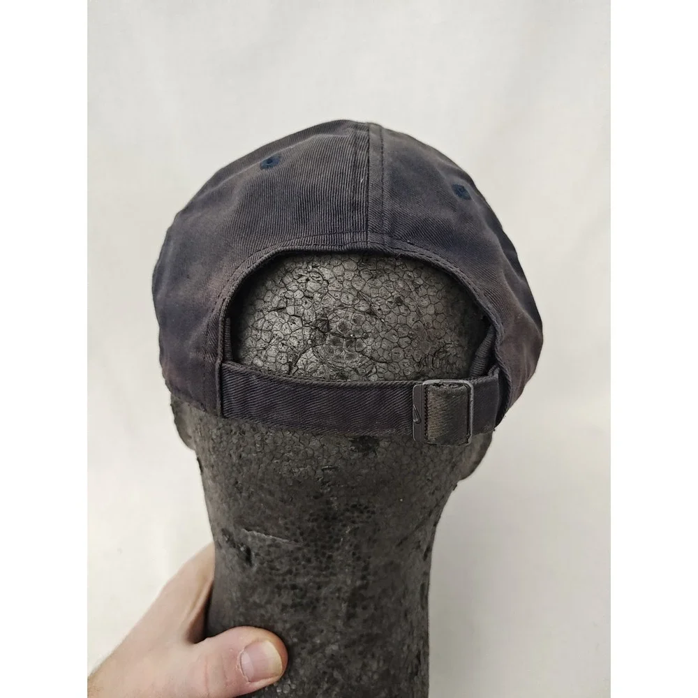 Nike Cotton Hat Navy Blue Washed One Size Adjustable Lightweight OSFA 626305-451